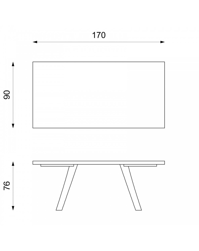 Tavolo Allungabile 170-270 x 90 cm - Barret 