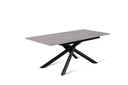 Tavolo allungabile antracite-nero 90 cm x 140- 190 cm H. 76 cm