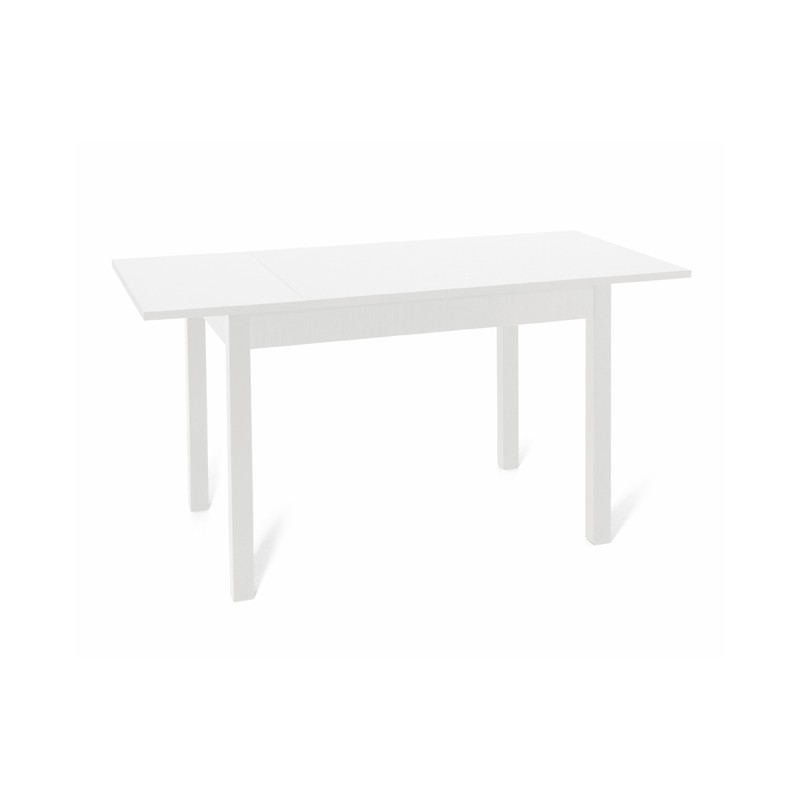 Tavolo allungabile Bianco Frassinato in legno nobilitato cm 70x110-150