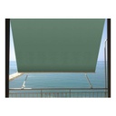Tenda da sole a caduta con braccetti estensibili Verde MILOS 250x250 cm