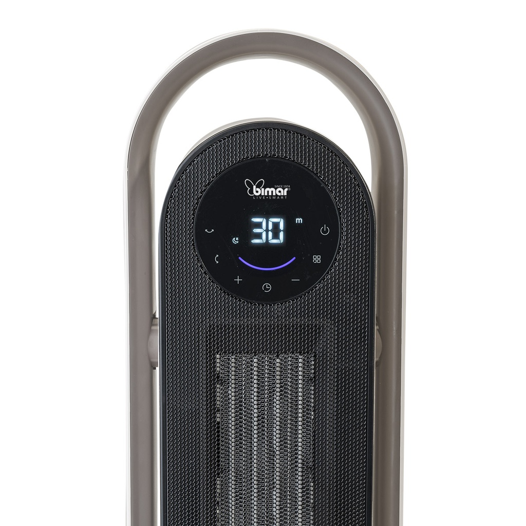 Termoventilatore PTC a Colonna 3D Elettronico - Potenza Regolabile, Oscillazione Automatica, Telecomando - 203x530x203 mm