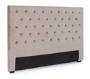 Testiera Letto Caspar Grigio Chiaro 160