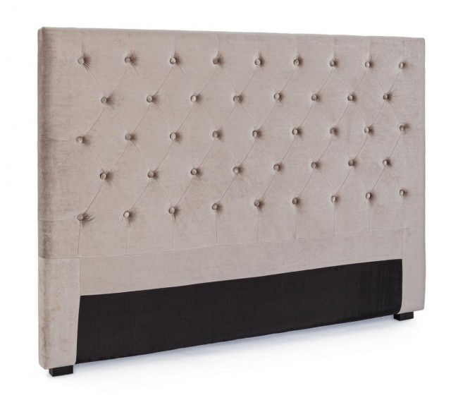 Testiera Letto Caspar Grigio Chiaro 160