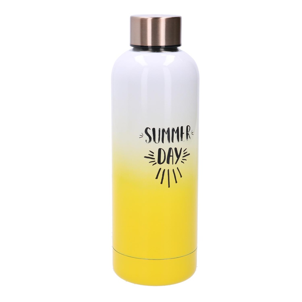 Thermos acciaio giallo tondo 0,5L cm7,5x3,5h22,5
