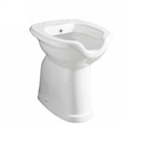Vaso/bidet disabili con erogatore e scarico a pavimento