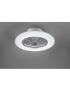 Ventilatore Lampadario Led Dimmerabile Stralsund Alluminio Trio Lighting