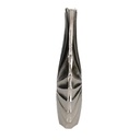 Vaso metallo argento cm23x9h42,5