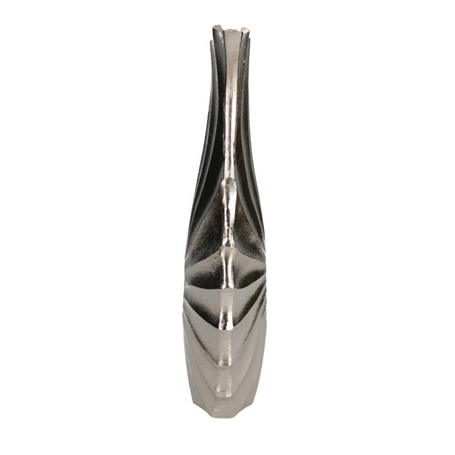 Vaso metallo argento cm23x9h42,5