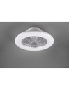 Ventilatore Lampadario Led Dimmerabile Stralsund Alluminio Trio Lighting