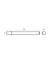 Applique Rettangolare Bianca Specchio Bagno Led Garona IP44 ACB