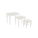 Set classico 3 Tavolini Clorine in legno