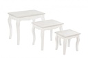 Set classico 3 Tavolini Clorine in legno