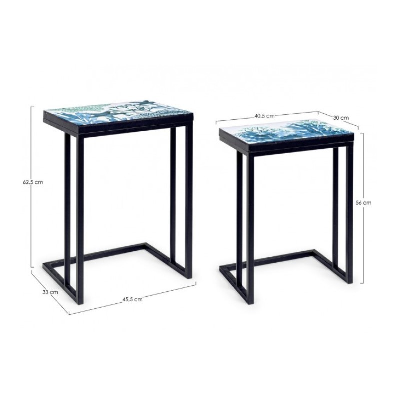Set due tavolini arredo bizzotto
