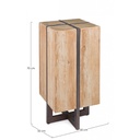 Sgabello industriale bar Garrett 70h cm