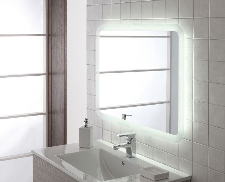 Specchio retroilluminato a LED Linea Angel Satinato 60x80 cm