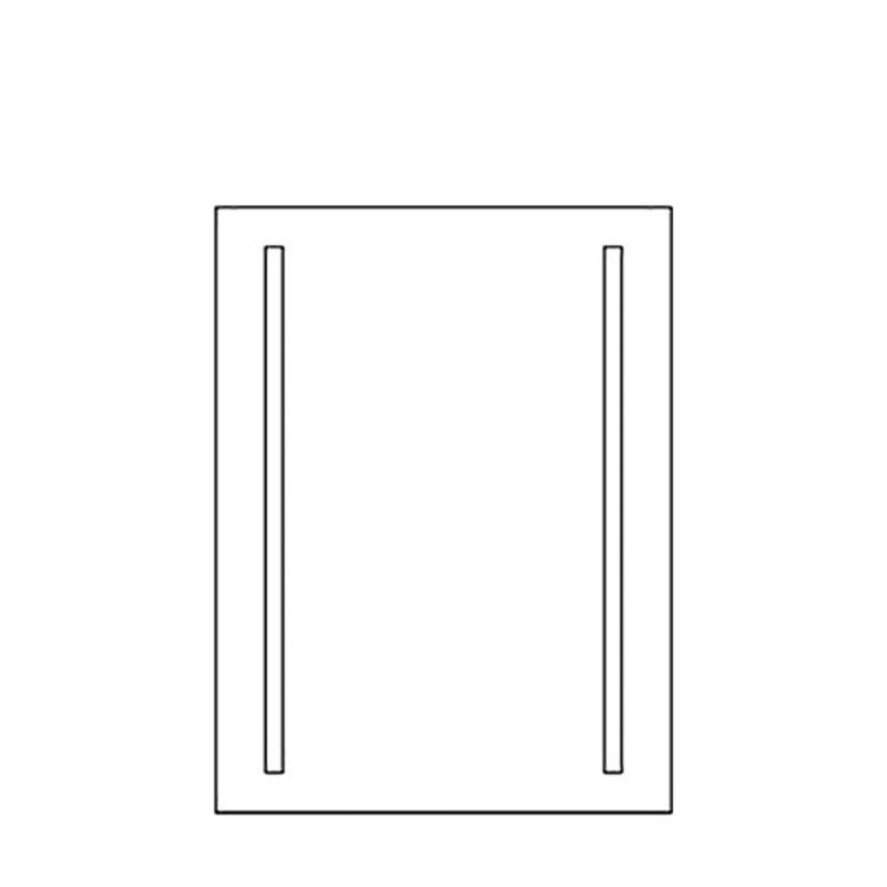 Specchio retroilluminato a LED Linea GEMINI 60x80 cm
