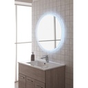 Specchio retroilluminato a LED Linea SOLE diam. 80 cm