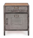 Store little cabinet 1 anta - 1 cassetto in metallo stile industriale 45x34.5x55.20