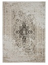 Tappeto grigio in fibre naturali stile fusion 160x230