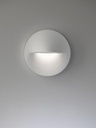 Applique Segnapasso Tondo in Alluminio Pressofuso 3W 360 Lumen 4000°K grafite