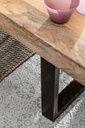Tappeto grigio in fibre naturali stile fusion 200x300