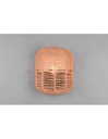 Applique Runa Nero E Diffusore Sisal Marrone Trio Lighting