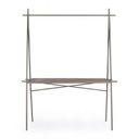 Tavolo espositore industrial rettangolare 98h cm