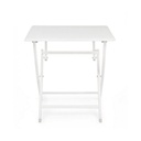 Tavolo da esterno pieghevole in alluminio Bianco ELIN 70x70x h71 cm