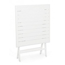 Tavolo da esterno pieghevole in alluminio Bianco ELIN 70x70x h71 cm