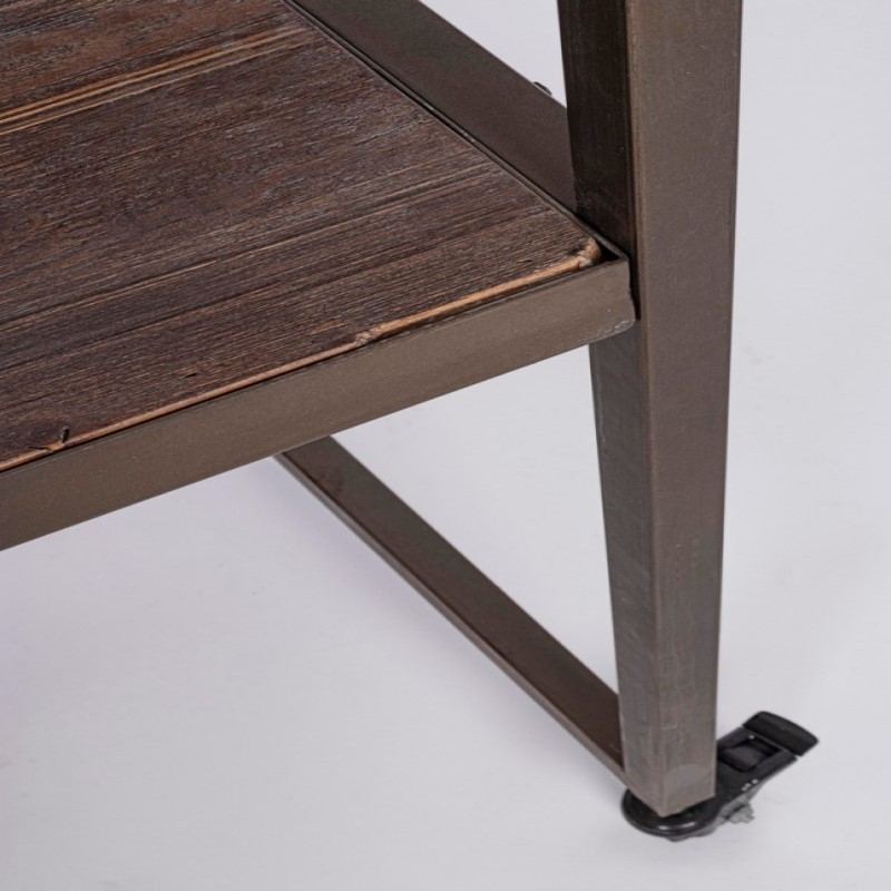 Tavolo industriale espositore con tetto 180x220h cm
