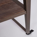 Tavolo industriale espositore con tetto 180x220h cm