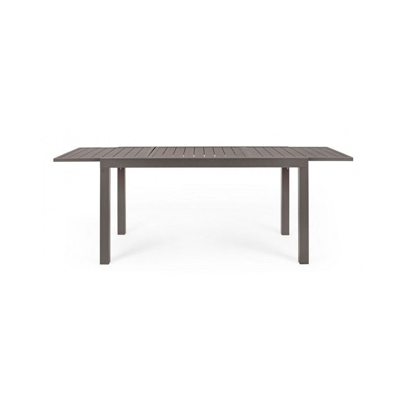Tavolo per esterno allungabile in alluminio Caffè HILDE YK14 140-210x77x h75 cm