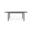 Tavolo per esterno allungabile in alluminio Caffè HILDE YK14 140-210x77x h75 cm