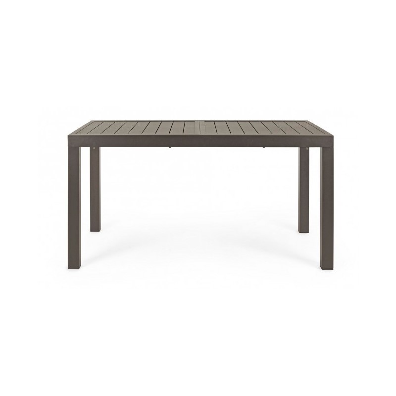 Tavolo per esterno allungabile in alluminio Caffè HILDE YK14 140-210x77x h75 cm