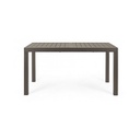 Tavolo per esterno allungabile in alluminio Caffè HILDE YK14 140-210x77x h75 cm