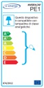 Applique ganci marrone con vetro screpolato ambra