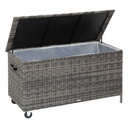 Baule Bayana in Resina Sintetica Intrecciata Terra d'Ombra - 600 Litri