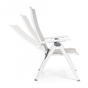 Poltrona reclinabile Cruise bianco - Dimensioni: 59x71x113 cm