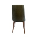 Sedia in vellutino Verde Oliva gambe in legno DIANA 50x48x h87 cm