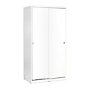 (2c) Armadio 2 ante scorrevoli 5 ripiani bianco cm 94x52xh.182 (SWD4352023BI)