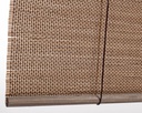 Tenda Pia Marrone 120x260h in Bamboo e Legno