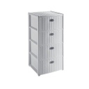Cassettiera 'Elegance' Cm 40X40Xh80 - Bianca