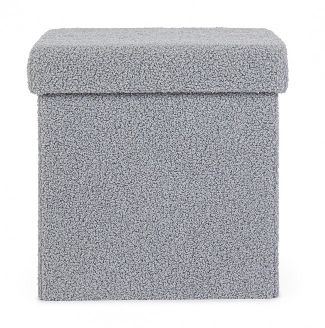 4x Pouf grigio in bouclé 38a x 38b x 38h