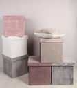 4x Pouf sedona velluto blush 38x38x38h