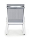 Poltrona dondolo bianca 60.5x107x95