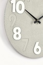 4x Orologio da parete tortora D.40x4,5h in legno