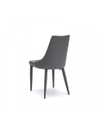 2x Sedia in similpelle grigio scuro Myriam STS