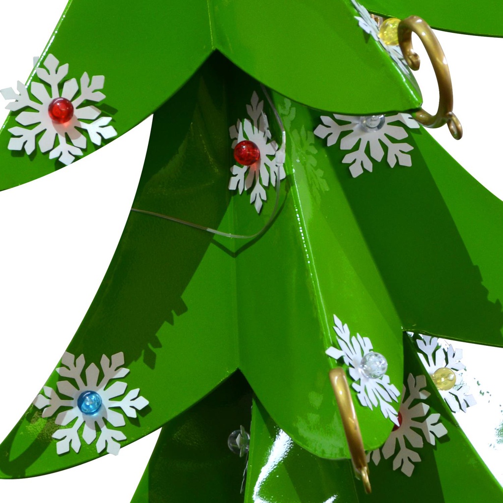 Arco metallo alberi con cancello verde cm285x80h300