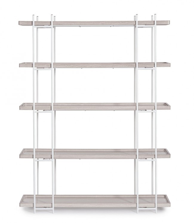 Libreria in acciaio 120x32x164 cm