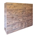 Armadio 6 ante e 2 cassetti in rovere L 200 x P 40 x H 180 cm